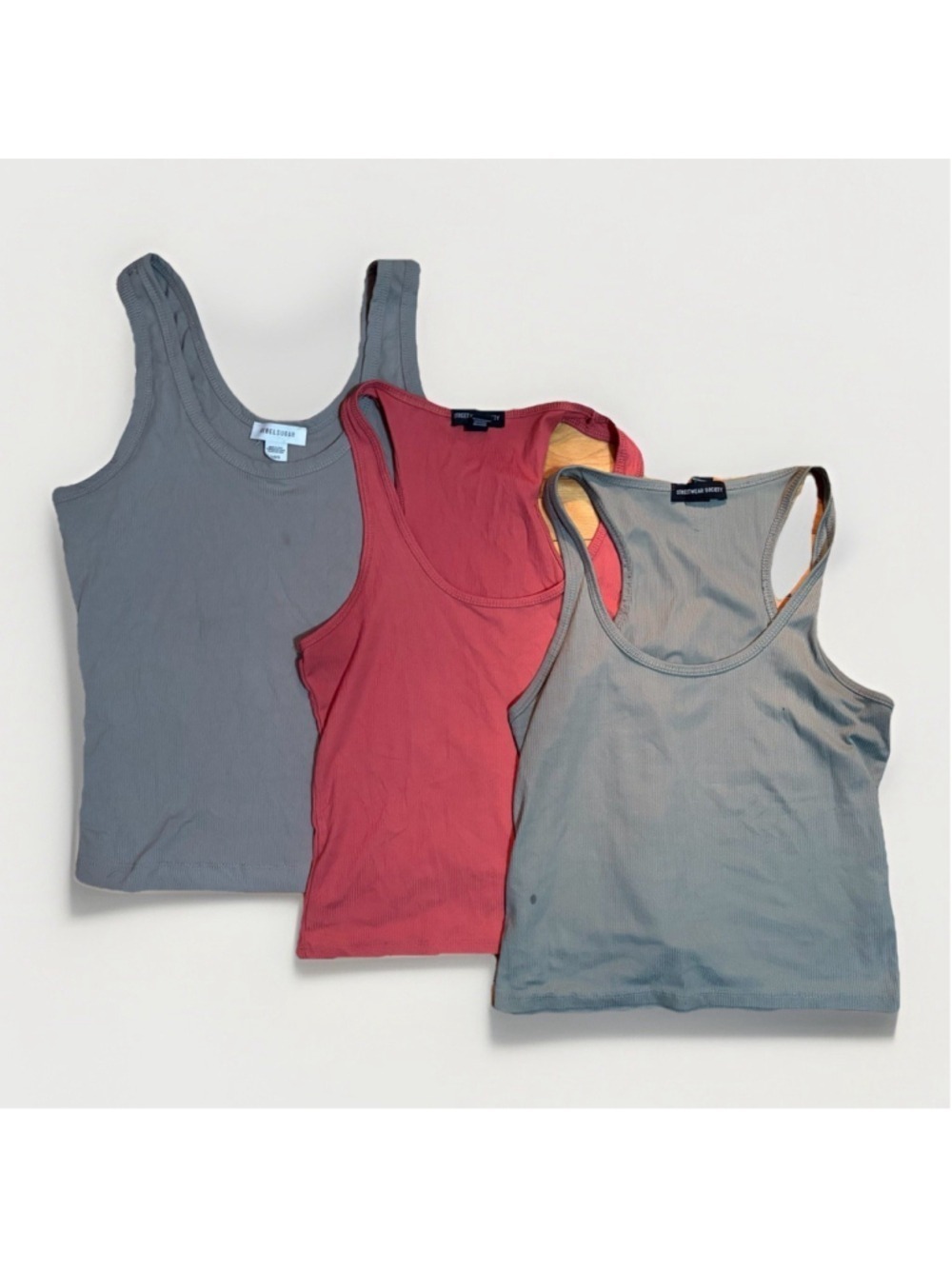 3 for $20 ✨ 3-Pack Ribbed Tank Tops Bundle - Size Large